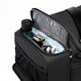 Sac de sport noir avec poche maillée et fermeture éclair pour voyage