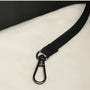 Sangle en tissu côtelé noir avec crochet à dégagement rapide en métal gunmetal pour Sac de transport Cocoon Duo