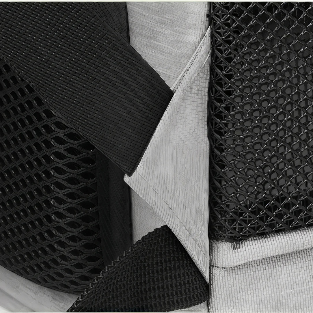 Section d’un sac de transport double pour chat Cocoon Duo avec padding en mesh et bretelles en tissu