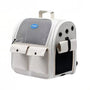 Sac de transport pour chat 10kg avec sac à dos blanc, ventilation en mesh et poches