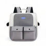 Sac de transport pour chat 10kg Ronron avec sac à dos gris blanc et ventilation en mesh