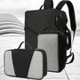 Sac de voyage format valise MoveCase I avec sac à dos noir et cubes de rangement en mesh