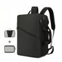 Sac de voyage MoveCase I en noir avec deux pochettes amovibles pour accessoires