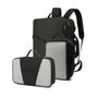 Sac de voyage MoveCase I avec sac à dos noir et cubes de rangement en mesh gris