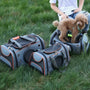 Sac hublot à bandoulière pour chat et chien avec plusieurs porte-animaux à fenêtres en mesh