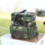 Sac isotherme camouflage avec double compartiment, poignées et bandoulière