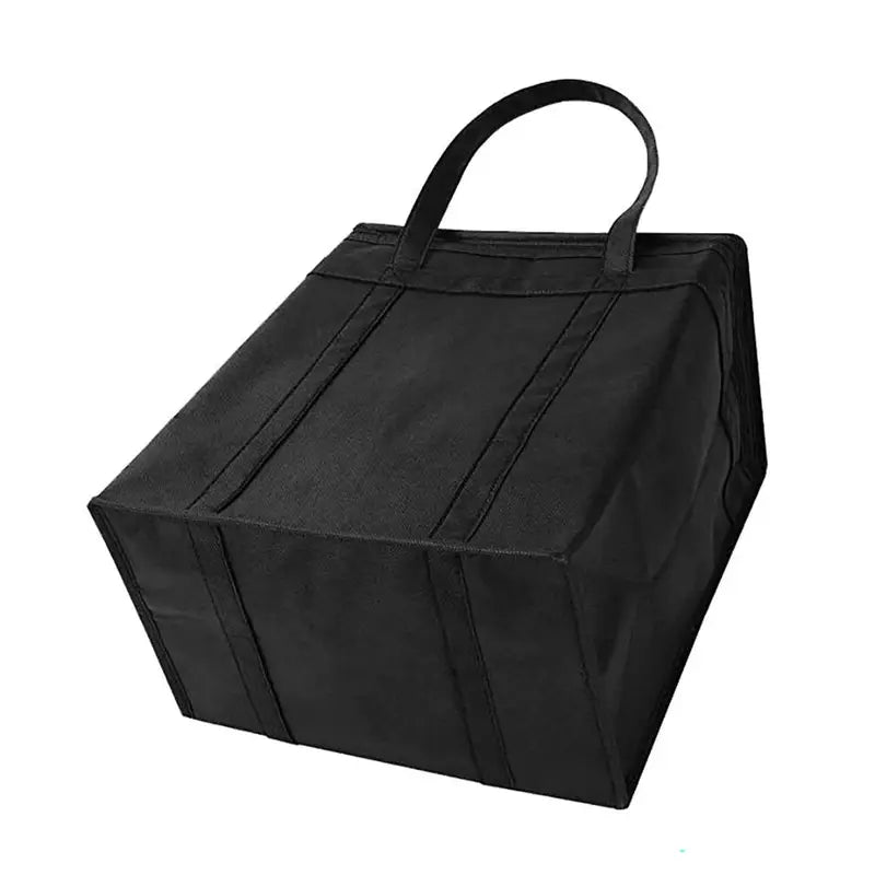 Sac à dos isotherme 20l noir avec deux poignées et accents verticaux