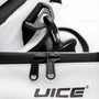 Sac isotherme travail grand format blanc avec zippers, sangle et crochet noirs