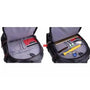 Sac urbain homme sac à dos noir avec intérieur organisé pour divers objets