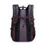 Sac urbain homme sac à dos noir et gris avec bretelles ajustables et boucle poitrine
